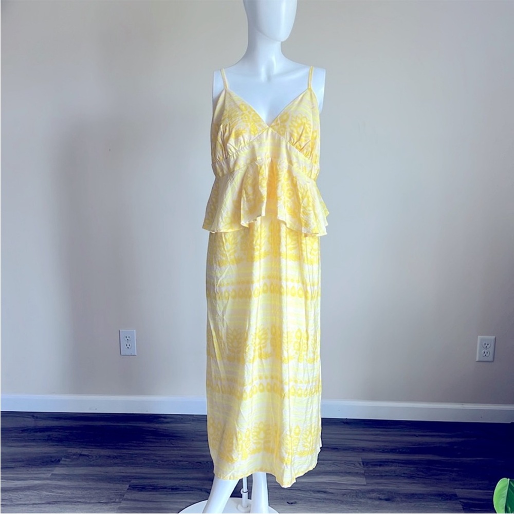 Future Collective Women’s Yellow Sleeveless Maxi Dress.